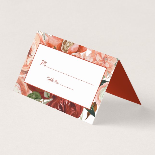 Aquarelle d'automne Boho Floral (Front)
