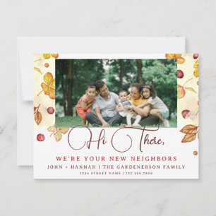 Aquarelle d'automne moderne Nouvelle carte postale