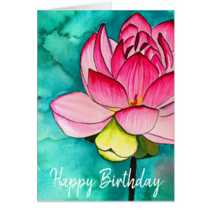 Aquarelle de fleurs roses