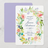 Aquarelle de graduation Invitation Open House