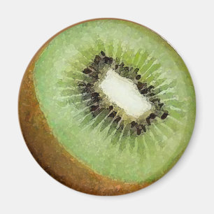 Aquarelle de kiwis - aimant