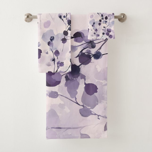 Aquarelle de lavande Eucalyptus Floral (En situation)