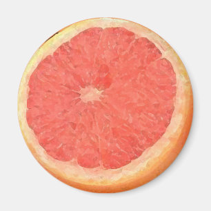 Aquarelle de pamplemousse - Aimant