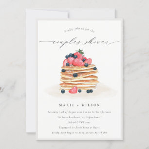 Aquarelle de pomme de fruits Couples Invitation de