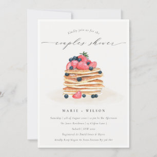 Aquarelle de pomme de fruits Couples Invitation de