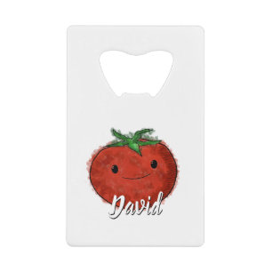 Aquarelle de tomate mignonne Nom personnalisé