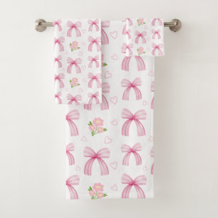 Aquarelle de vaches roses avec coeur