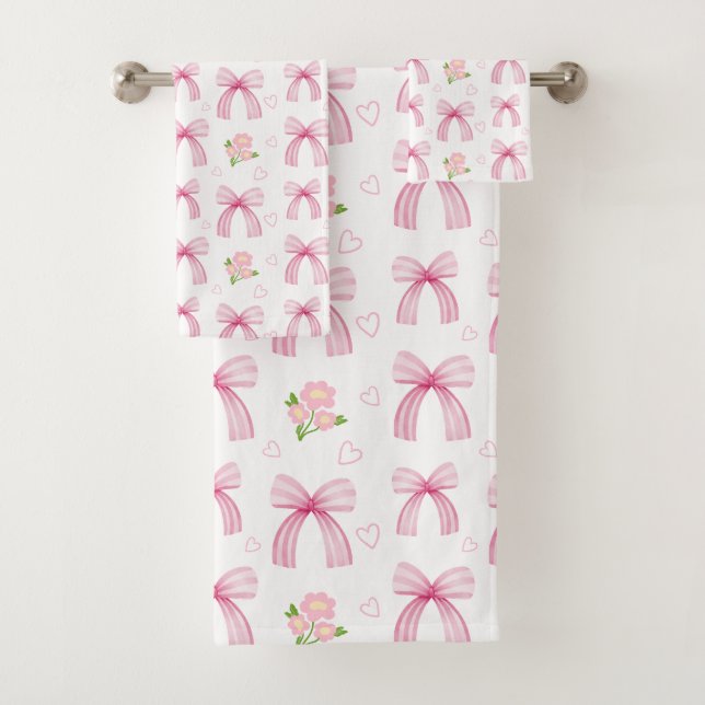 Aquarelle de vaches roses avec coeur (En situation)