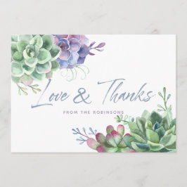 Aquarelle Désert Cactus Succulents Merci