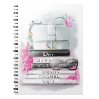 Aquarelle design de mode "Porte-monnaie sur livres