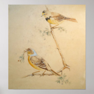 Aquarelle d'oiseau – Décoration murale de la natur