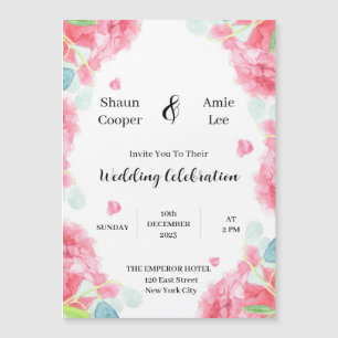 Aquarelle douce Faire-part de mariage Boho