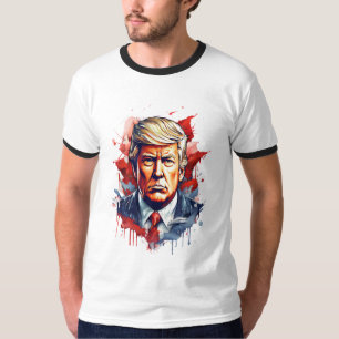 Aquarelle en gras Donald Trump T-shirt design