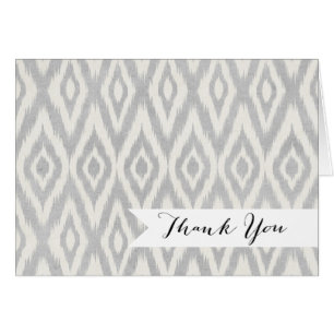 Aquarelle en pastel aztèque grise Ikat doucement