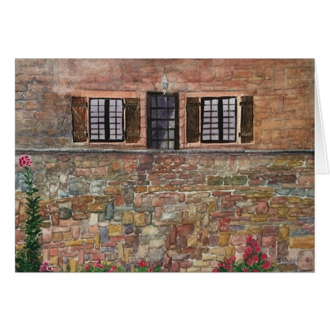 AQUARELLE EN PIERRE   DE MAISON (Devant horizontal)