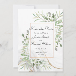Aquarelle Enregistrer la date Invitation