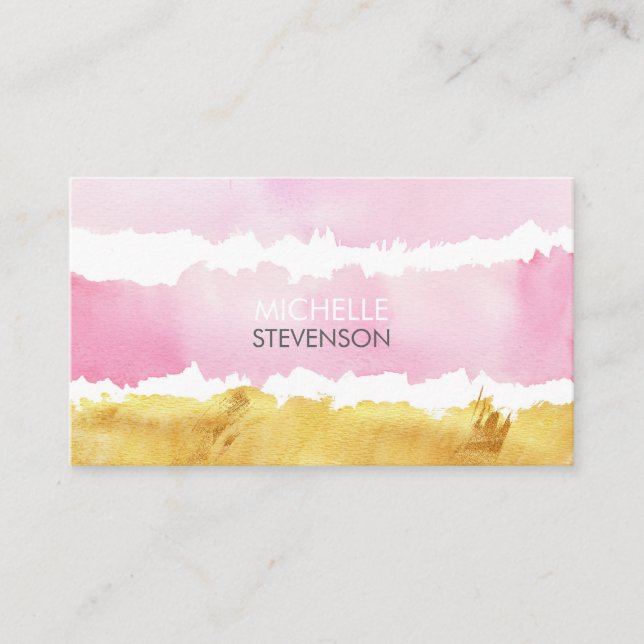 Aquarelle et Design d'intérieur de peinture Cartes (Devant)