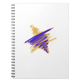 Aquarelle étoile de David en Carnet Or