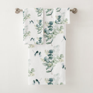 Aquarelle eucalyptus feuilles