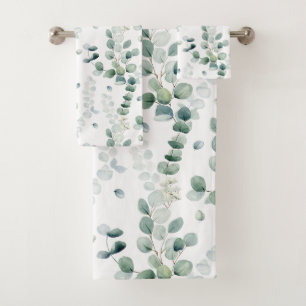 Aquarelle eucalyptus feuilles