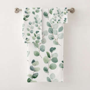 Aquarelle eucalyptus feuilles