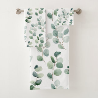 Aquarelle eucalyptus feuilles