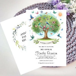 Aquarelle Family Tree Reunion Invitation
