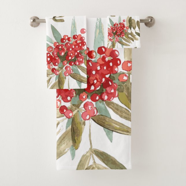 Aquarelle festive en gras NoëlBerries Noël (En situation)