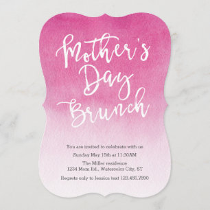 Aquarelle Fête des Mères Brunch Invitation
