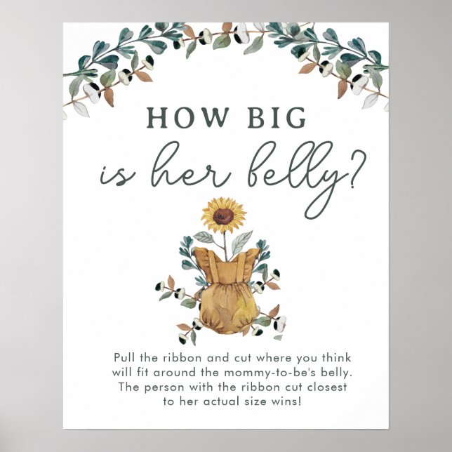Aquarelle fille Baby shower ventre Poster du jeu (Devant)