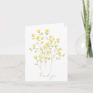 Aquarelle Fleur sauvage jaune