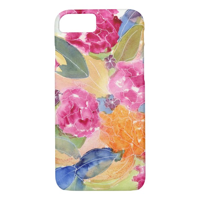 aquarelle fleurie IPhone 7 coque (Dos)