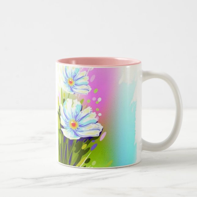 Aquarelle Fleurs Mug (Droit)