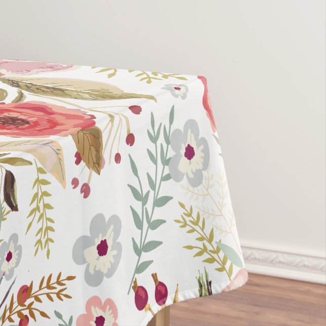 Aquarelle Fleurs Nappe (In Situ)