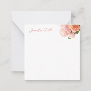 Aquarelle Floral Art Modèle texte manuscrit
