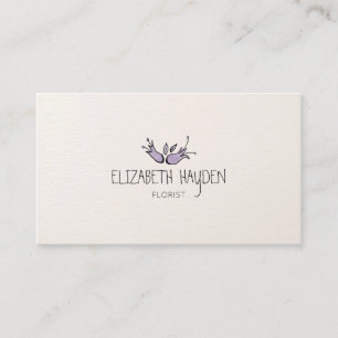 aquarelle Floral carte de visite