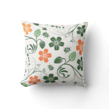 Aquarelle Floral Coussin