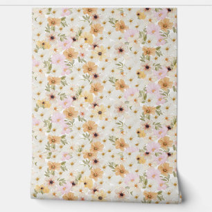 Aquarelle Floral Impression Papier peint texturé