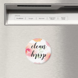 Aquarelle Floral Nettoyant Lave-vaisselle Magnet