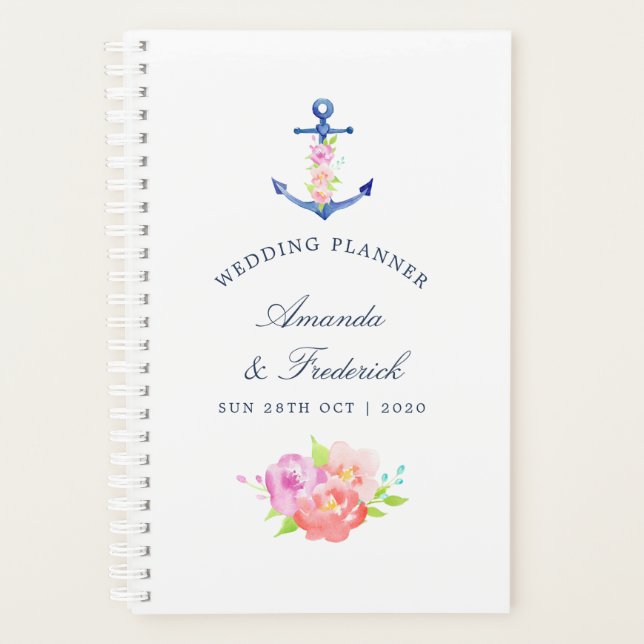 Aquarelle Floral Wedding planner (Devant)