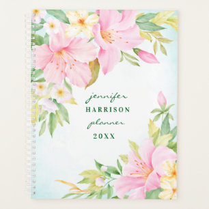 Aquarelle Florale Botanique Rose Lily Blossom