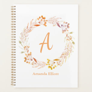 Aquarelle florale d'automne Bohème Personnalisée