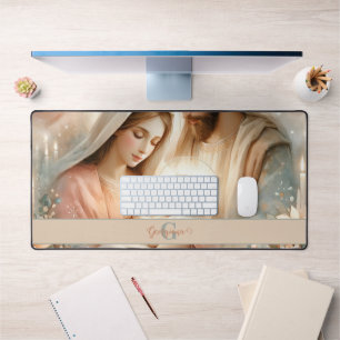 Aquarelle florale personnalisée Bébé Jésus Nativit