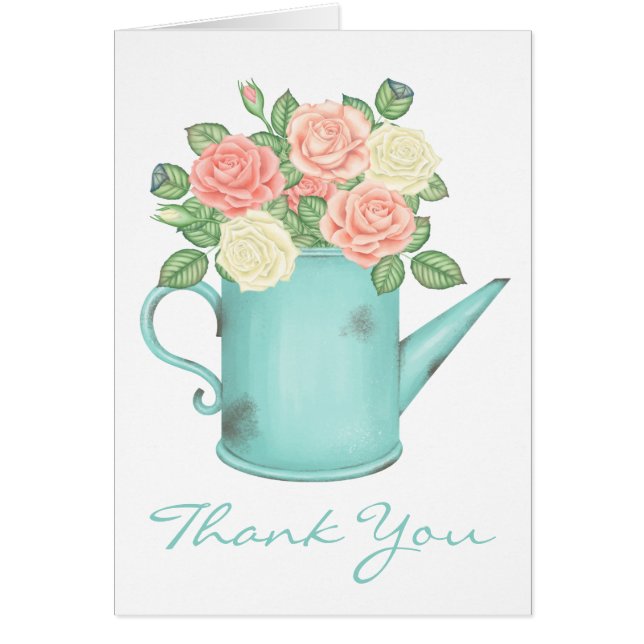 Aquarelle florale Rose rose bleu (Devant)