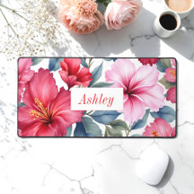 Aquarelle florale rose rouge