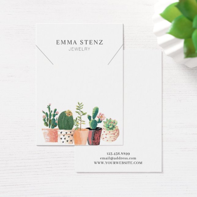 Aquarelle Flower Cactus ・ Écran de collier (Bureau)