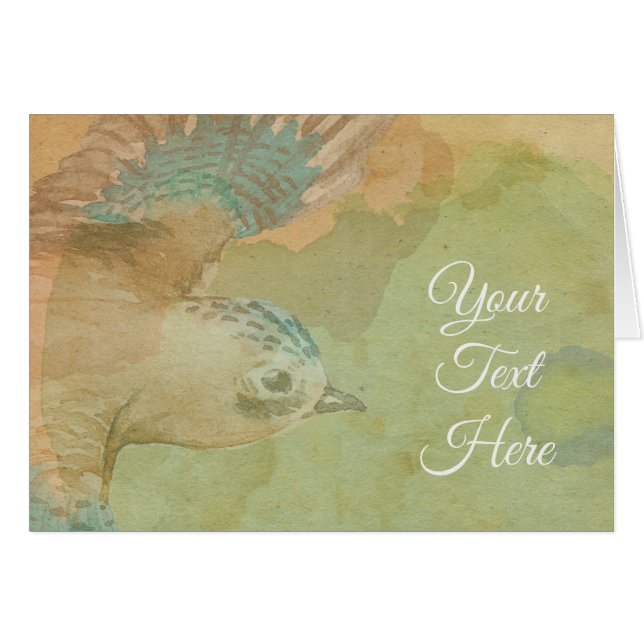 Aquarelle Flying Bird (Devant horizontal)