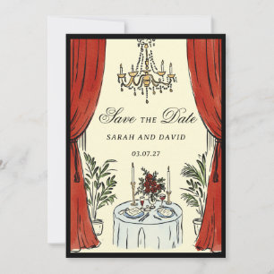 Aquarelle Glamour Fantaisiste Carte de Pré-annonce