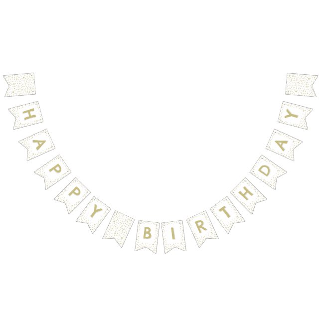 Aquarelle Gold Confetti - Drapeau de jonction de p (Tout)