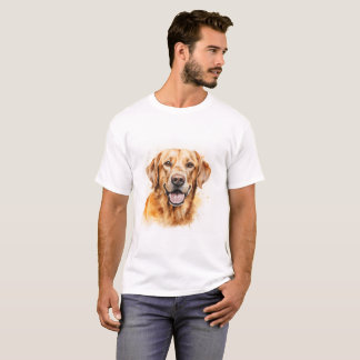 Aquarelle Golden Labrador Retriever Dog T-Shirt